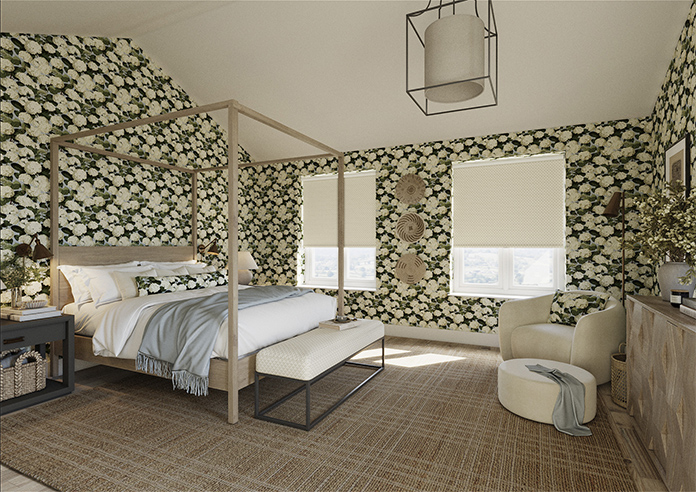 Scallop and Bud, Cashmere - Twist&Fit Roller Blind - Image 7